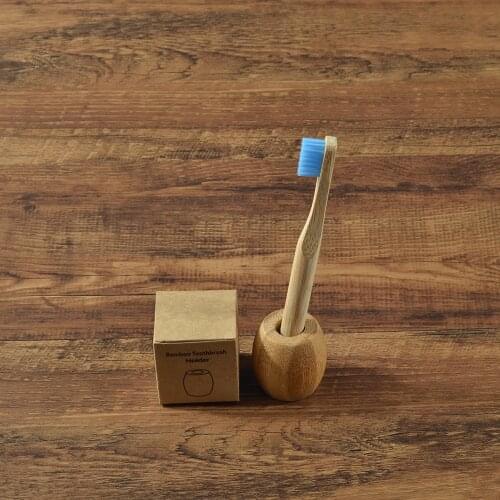 Childern Toothbrush With Holder Eco Friendly Bamboo Toothbrush Holder Bathroom Stands Natural Vegan Toothbrush Accessories Tools
