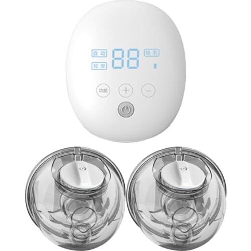 Electric Automatic Wearable Double Breast Pump Portable Baby Nipple Silence Suction Cup Feeding Milk Bottles Charging