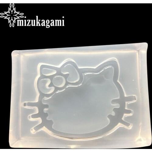 1pcs UV Resin Jewelry Liquid Silicone Lovely Cartoon Cat Charms Pendant Molds For DIY Intersperse Decorate Making Jewelry