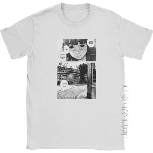 Punpun The Saddest Panel Men T Shirt Goodnight Manga Horror Funny Cotton Male Tshirt Basic Tees O-Neck T-Shirt Oversize Clothes