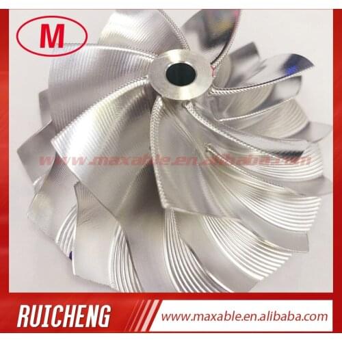 GT3076 forward 7+7 blades 56.00/76.13mm Point Milling ,Air Curve turbo billet/milling/aluminum 2618 compressor wheel for racing