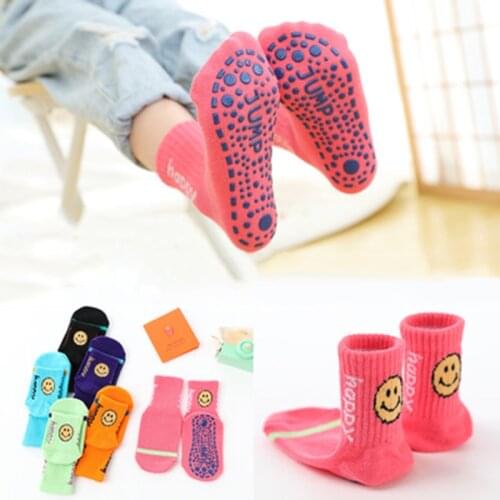 Baby 6 Colors Cotton Non-slip Socks Winter Baby Kids Walk Socks Shoes Toddlers Floor Casual Toddler Anti-slip Middle Tube Socks