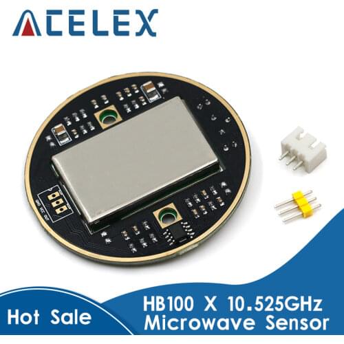 MH-ET LIVE HB100 X 10.525GHz Microwave Sensor 2-16M Doppler Radar Human Body Induction Switch Module For ardunio
