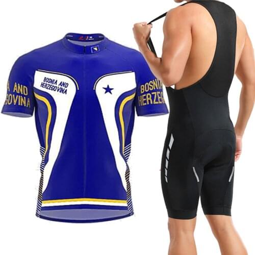 Classic Bosnia And Herzegovina Summer Mens Cycling Jersey Set Road Bicycle MTB Breathable Bike Wear Clothing Quick Dry