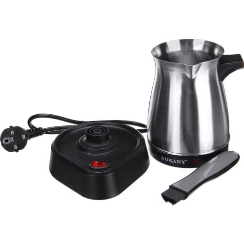 Coffee Make 500ml Stainless Steel Separated Italian Mocha Pot Greek Turkish Electric Coffee Pot Portable Espresso Machine 220V