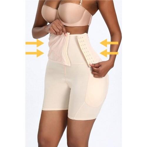 Big Butt Tummy Control Panties Waist Trainer Shapewear Body Shaper Butt Lifter Booties Pads Enhancer Booty Lifter Thigh Trimmer