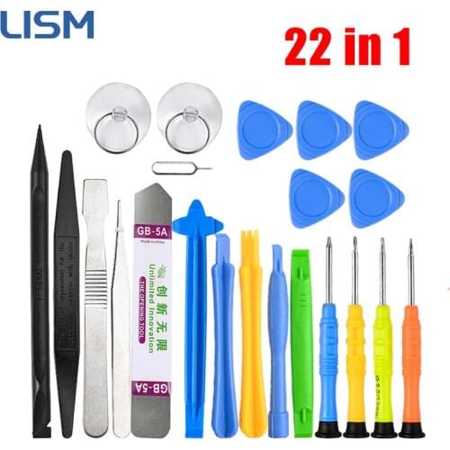 Mobile Phone Repair Spudger Tools 22 in 1 Opening Screwdriver Set Screen Disassemble Tool for For iPhone Samsung HuaWei Xiaomi