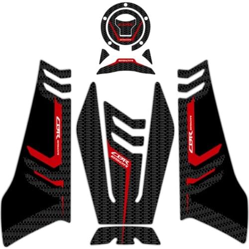 Motorcycle sticker 3D Carbon Sticker Gas Cap Tank Pad protection Sticker Decal stickers moto for HONDA CBR650R CBR 650R 2019