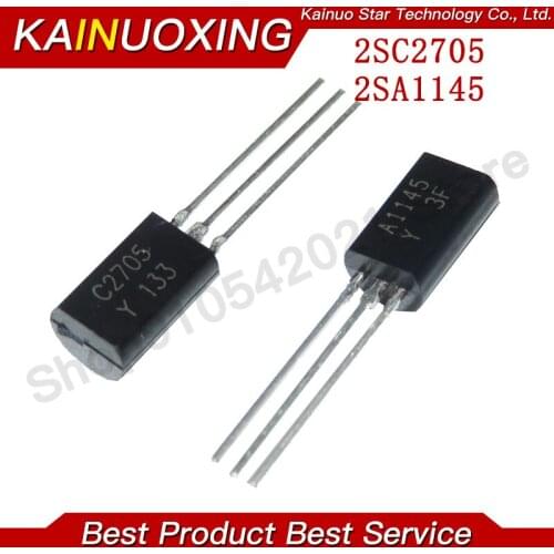 50PCS 2SA1145 2SC2705 TO92 A1145 C2705 TO-92 new triode Transistor