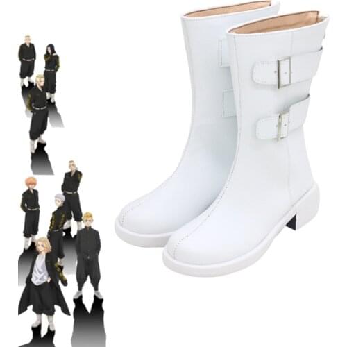 Anime Tokyo Revengers Cosplay Shoes Halloween Carnival Boots Cosplay Prop Custom Made