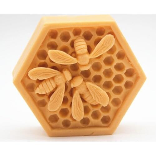 Wholesale Bee nest Craft soap molds cake chocolate wax candle silicone mold