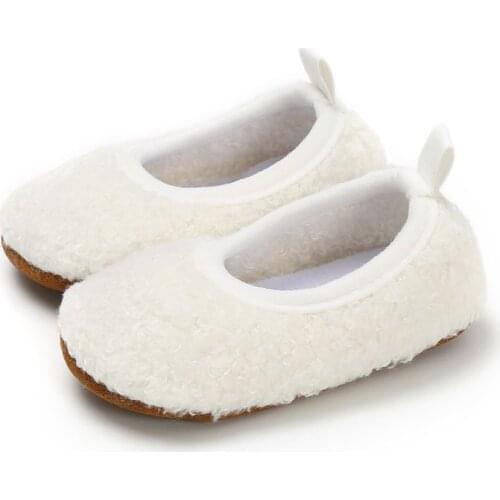 Newborn Baby Boots Winter Baby Girls Shoes Fur Snow First Walkers Warm Prewalkers Soft Sole No-slip Toddler Shoes