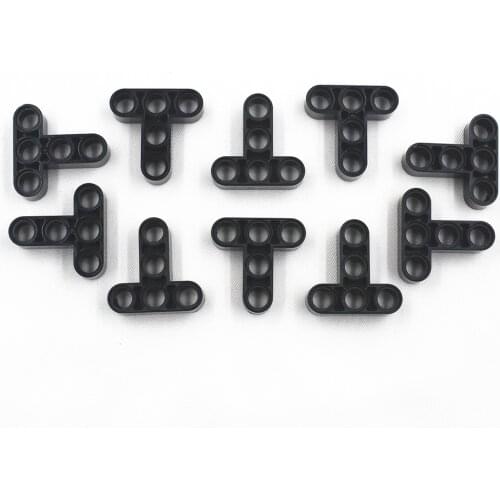 Self-Locking Bricks free creation of toys -- MOC Building Blocks TECHNIC T-BEAM 3X3 W/HOLE DIA4.8 10pcs compatible with Lego