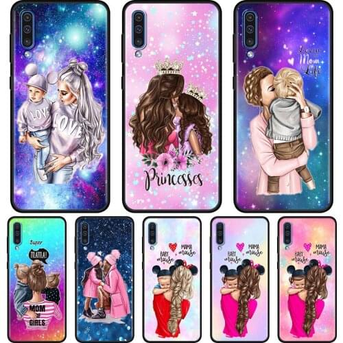Baby Mom Girl Case For Samsung Galaxy A50 A70 A10 A20e A30 A40 A20s A10s A10e A80 A90 A60 A30s TPU Shell Silicone Cover