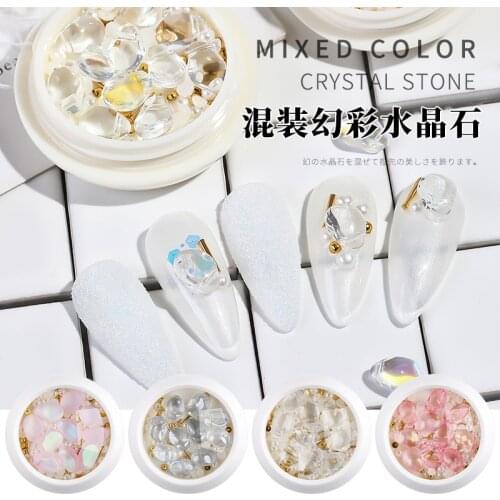 Nail Art Mixing Crystal Stone Pearl Shell Stone Mixed Nail Art Decoration