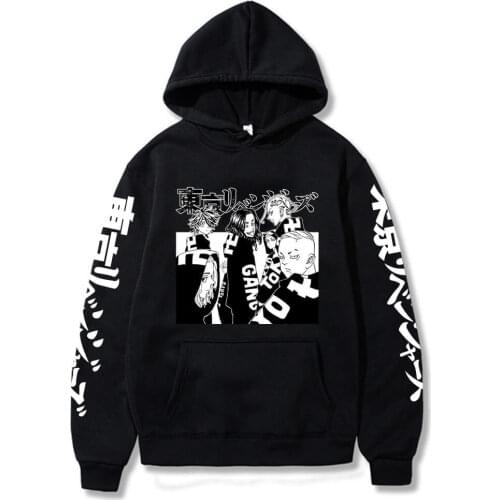 Hot Anime Print Hoodie Tokyo Revengers Cosplay Manjiro Sano Sweatshirts Harajuku Autumn Long Sleeved Loose Unisex Tops Pullovers