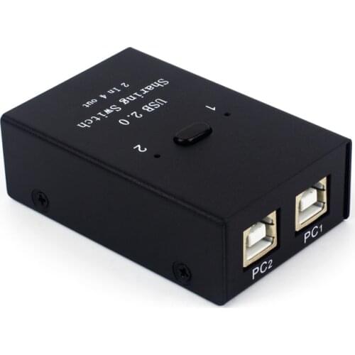 USB2.0 Switch Manual Sharer Splitter Two Computers Share Mouse Keyboard Printer U Disk Two In Four Out USB HUB