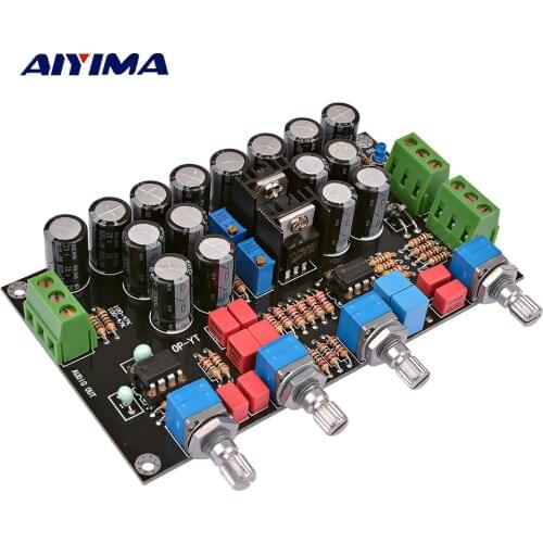 AIYIMA NE5532 OP AMP Tone Amplifier Preamplifier Volume Control Board HIFI Preamp Tone Board Dual AC12V-22V For Amplifier DIY