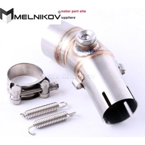 ER 6N 6F Motorcycle Exhaust Muffler Middle Link Pipe Slip On For Kawasaki ER6N ER6F NINJA650R Exhaust 2009 - 2016