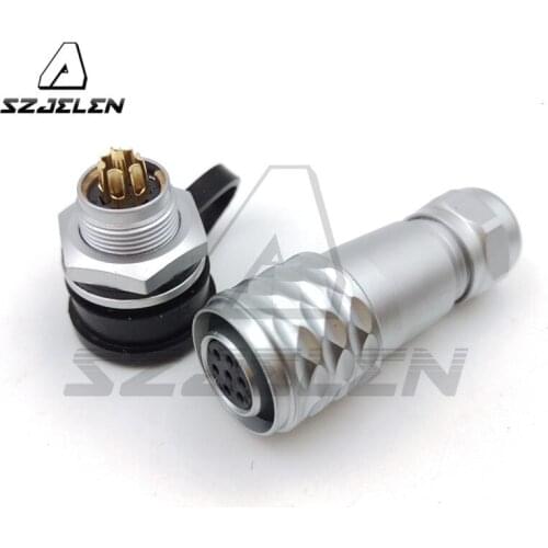 WEIPU SF12 series Waterproof connector 7-pin Male and female, IP67,Round metal connector,LED cable connector
