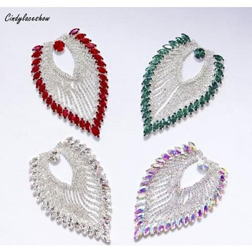 Horse Eye Rhinestone Crystal Chain Trim Ribbon Sparkle Diamante Applique Bridal Sash Sewing on Clothes Dress Decoration Badge