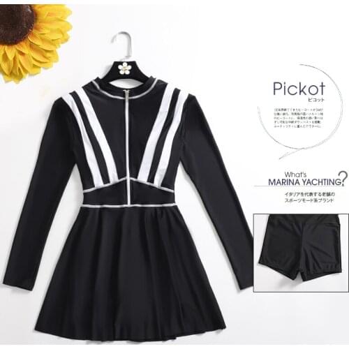 YinFengTing Black One Piece Swimwear