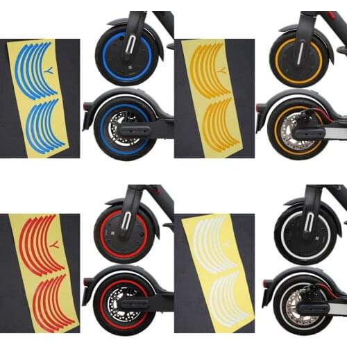 Scooter Wheel Hubs Protective Reflective Sticker for Xiaomi Mijia M365 Pro Electric Scooter for M365 Scooter Parts Accessories