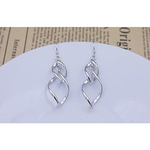 1 By New Earrings 2015 Fashion High Quality Double Torsion Sample For Girls Jewelry Earrings Women Wholesale And Retail Gift