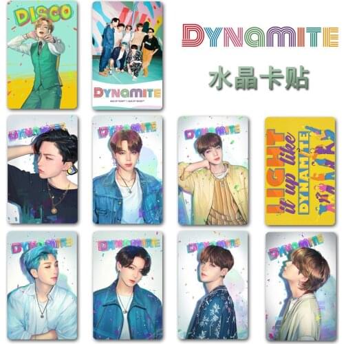 10pcs/set KPOP Bangtan Boys Album Dynamite Collection Card Oil Painting Photocard Lomo Card