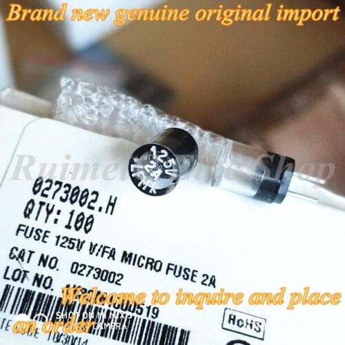 2PCS 0273002.H Free Shipping 2A 125V 2A LFMX TR3 Plug-In 6.35MMX8.89MM One-Time Fusing DIP Plastic Fuse Cylindrical