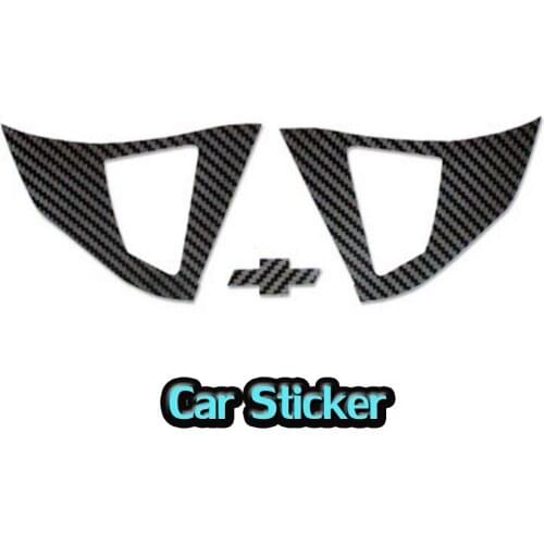 2Pcs Carbon Fiber Steering Wheel Protective Cover Sticker Steering Wheel Stickers For Chevrolet Holden Malibu 2012 2013 2014