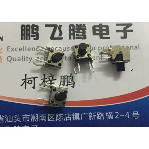 20PCS/lot High quality side foot 6*6*8MM micro switch, tact switch, key switch, horizontal with bracket