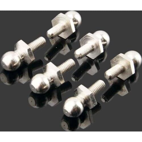 6PCS 1/10 HSP Ball Head Screw 02038 A Ball Screws for 94101 94102 94112 94113 RC Cars Original Parts
