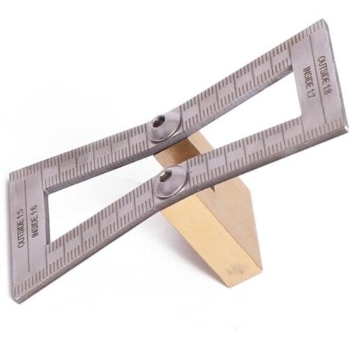 90cm 1/5 1/6 1/7 1/8 Stainless Steel Swallow Tail Dovetail Marker Guide Gauge Scale Tool