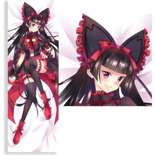 Anime Gate Long Pillow Case Cosplay Rory Mercury Cushion Cover Hugging Body Peach Skin Pillowcase fashion Printed