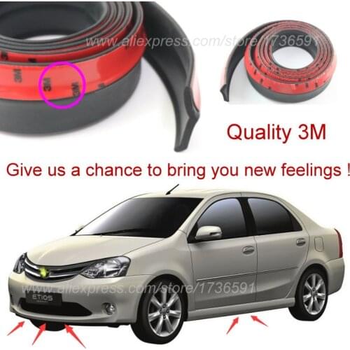 Car Bumper Lip Deflector Lips For TOYOTA Etios 2010~2015 / Front Spoiler Skirt For Auto to Car Tuning View / Body Kit / Strip