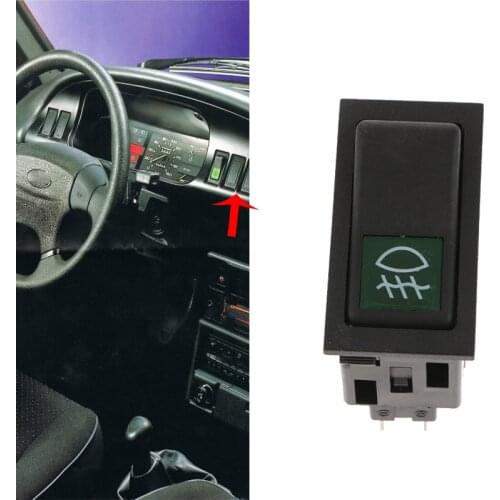 Black Car Motorcycle Fog Light Rocker Toggle Switch On/Off Control Button