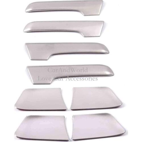 For 2010-2019 Toyota Land Cruiser Prado Interior Door Handle Bowl Cover Molding Frame Trims Stainless Sticker Car Accessories