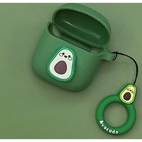For JBL Club Pro + Case cute Avocado cartoon keychain Silicone Wireless Bluetooth Earphones Cover For JBL Club Pro plus case