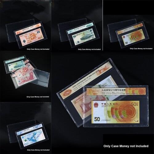 Space Commemorative Banknote label type banknote protection clip/banknote hard rubber sleeve/banknote hard clip