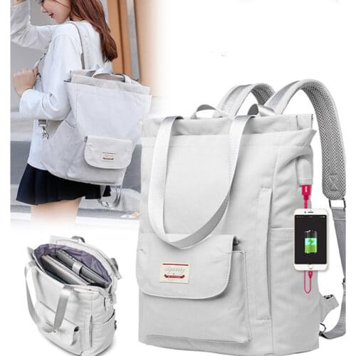 Fashion Women Shoulder Bag For Laptop Waterproof Oxford Cloth Notebook Backpack 15.6 Inch Laptop Backpack Girl Schoolbag