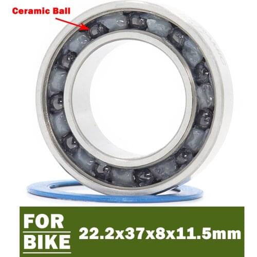 1PC MR22237-2RS Bearing 22.2*37*8*11.5mm MR 22237 RS Bicycle Bottom Bracket Repair Parts 22.2 37 8 11.5 Ceramic Ball Bearing