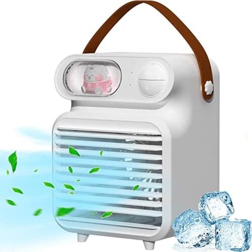 Desktop Portable USB Exquisite Mini Air Conditioner Fan Quiet Gale Desktop Household Small Durable Fan Small Air Cooler
