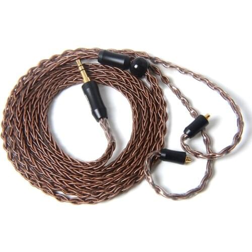 NiceHCK 8 Core High Purity Copper Cable MMCX/2Pin Connector 3.5/2.5/4.4mm Balanced For TRNV90 KZZSN CCAC10 NiceHCK NX7 Pro/DB3