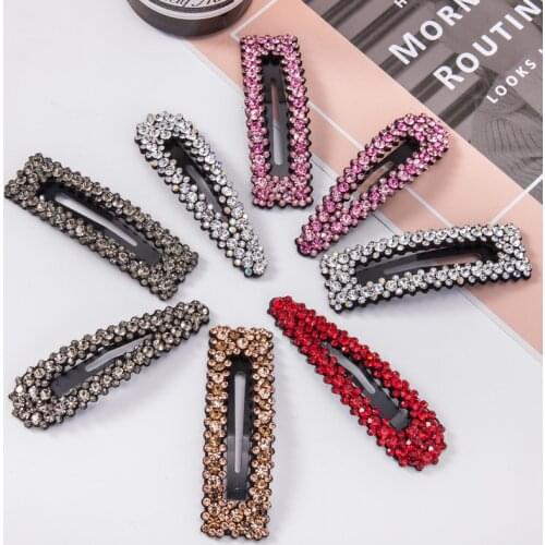 New Elegant Pearls Rhinestone Shining Barrettes Hair Clips Headwear Hairpins Women girls Beautiful Headbands Hair Accessories