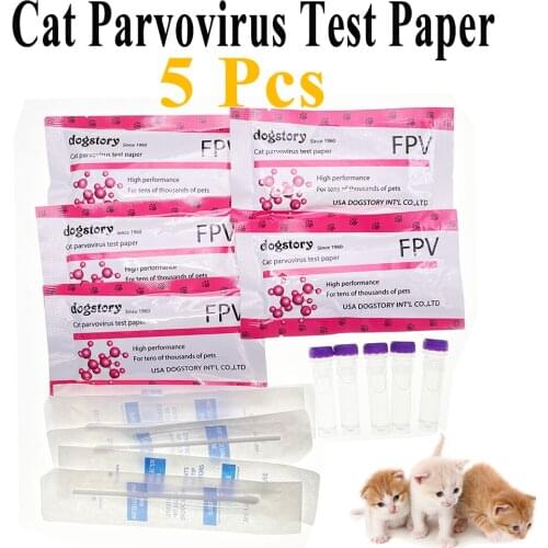DisposablPet FPV Cat Parvovirus Test Paper Feline Rapid Accurate Test Strip Clinic Home Use For Persian Garfield Sphinx Ragdoll