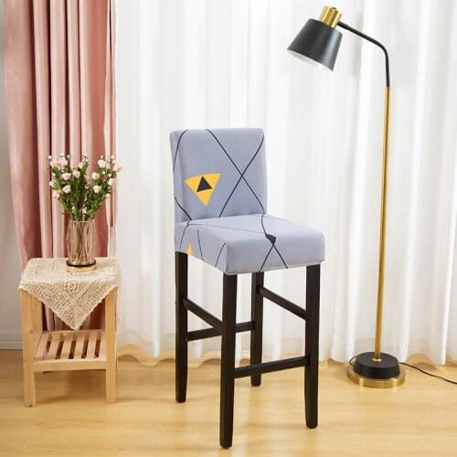 Printing/Solid Color Modern simplicity Polyester/Spandex for Bar Chair Cover of High Stool on Low Back Home Textiles Decorations