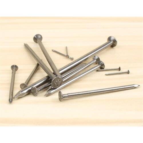 Carpentry iron nail round head household 16-100mm boxed handmade solid wood wood nail tool