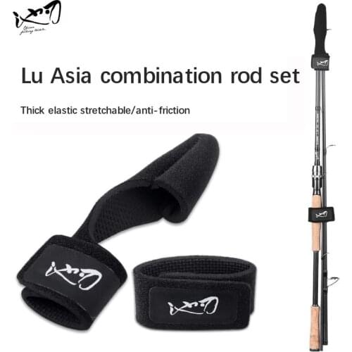 Fishing Rod Tie Band With Fishing Rod Bundled With High Elasticity Rod Cap Beam Rod Bandage Suit Fishing Rod Protective Bag