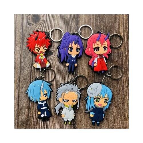 Rimuru Style Fashion Anime Toy Figures Keychain Cartoon Keyholder Birthday Unisex Gifts New